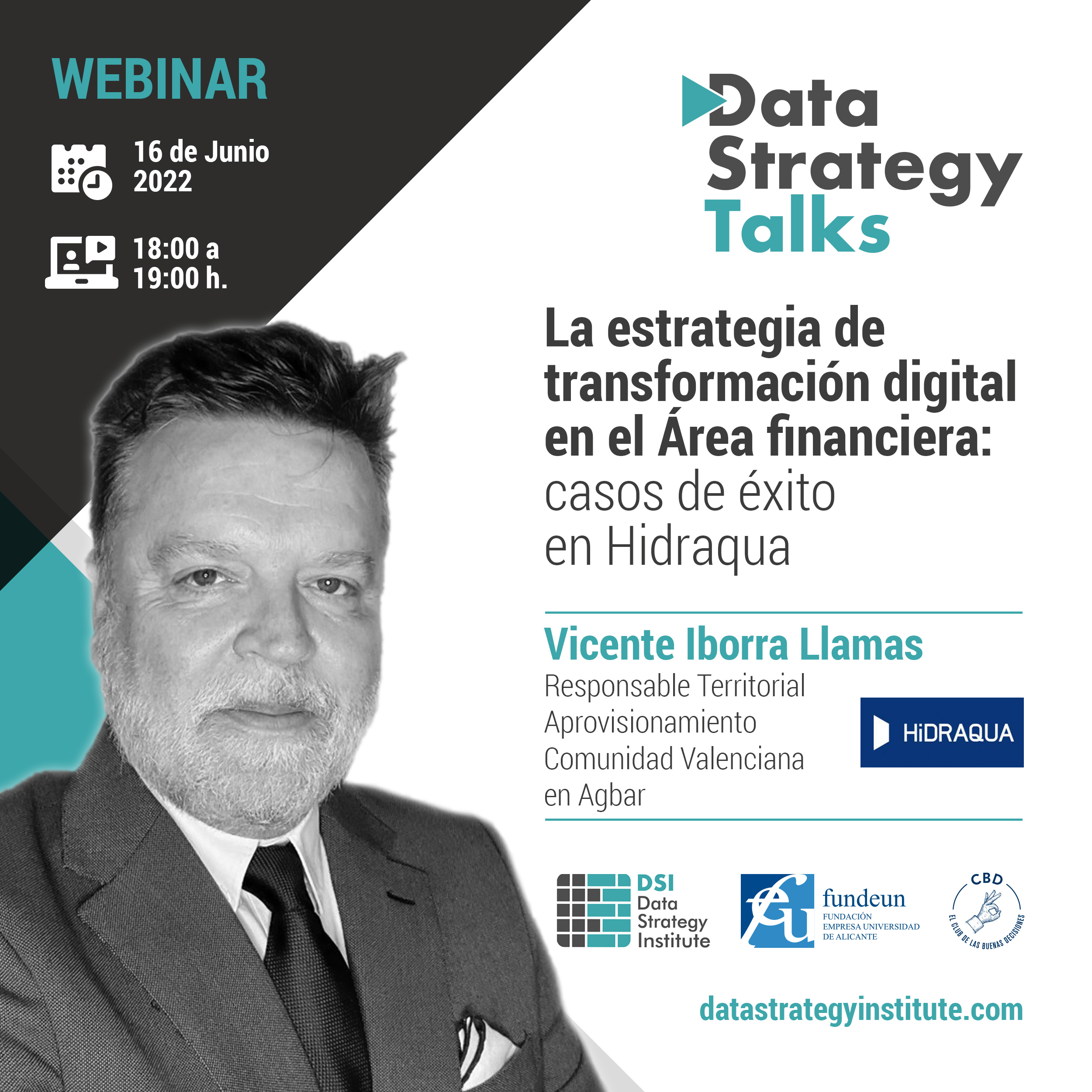 La estrategia de Transformación Digital en el Área Financiera: casos de éxito en Hidraqua | Data Strategy Talks | Vicente Iborra