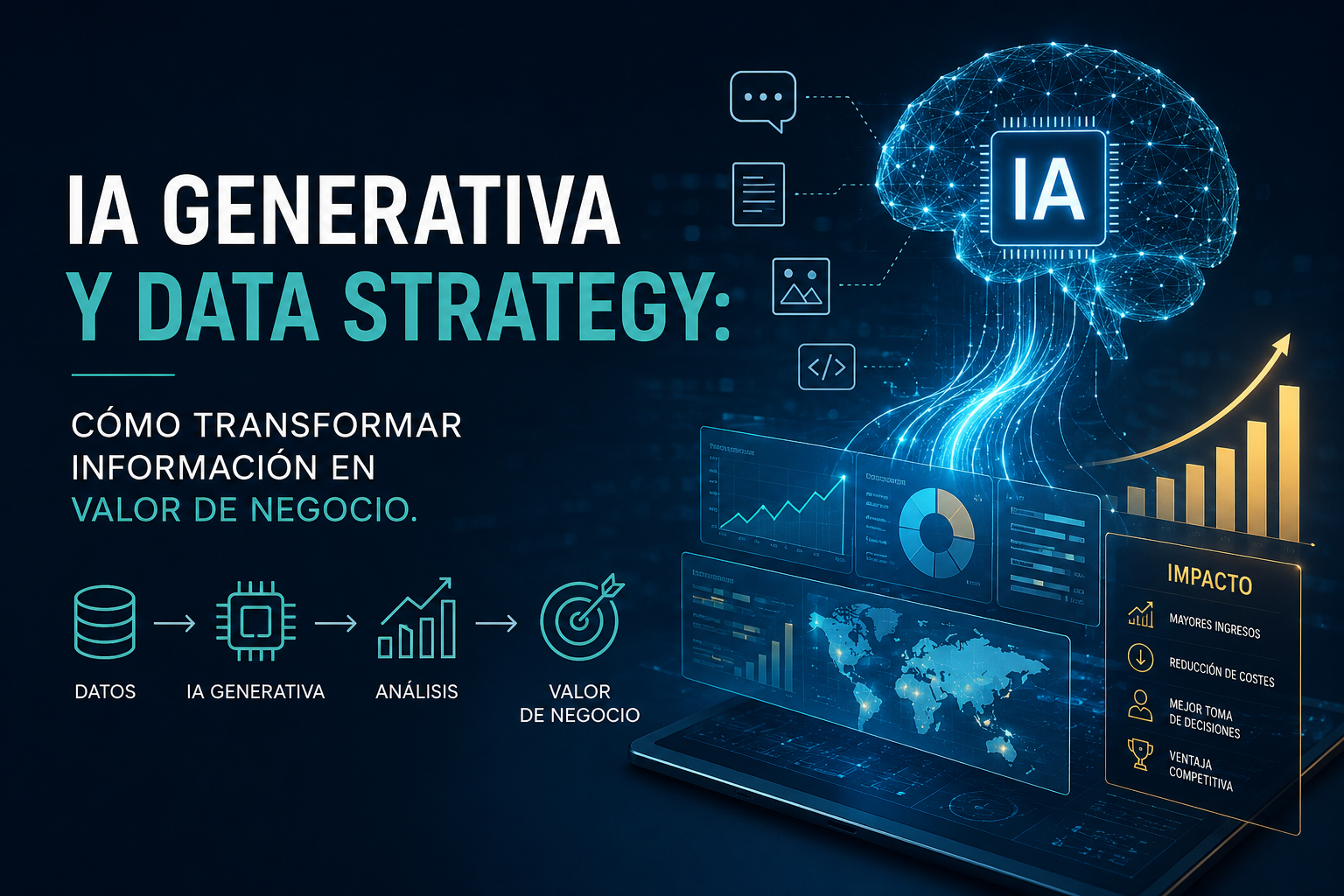IA Generativa y Data Strategy: Cómo transformar información en valor de negocio | Programa Superior Data Strategist | Data Strategy Institute